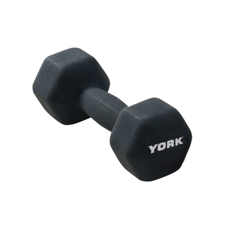 York 1Kg Neoprene Hex Dumbbell