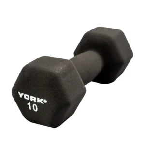 YORK 10 LB BLACK NEOPRENE DUMBBELL